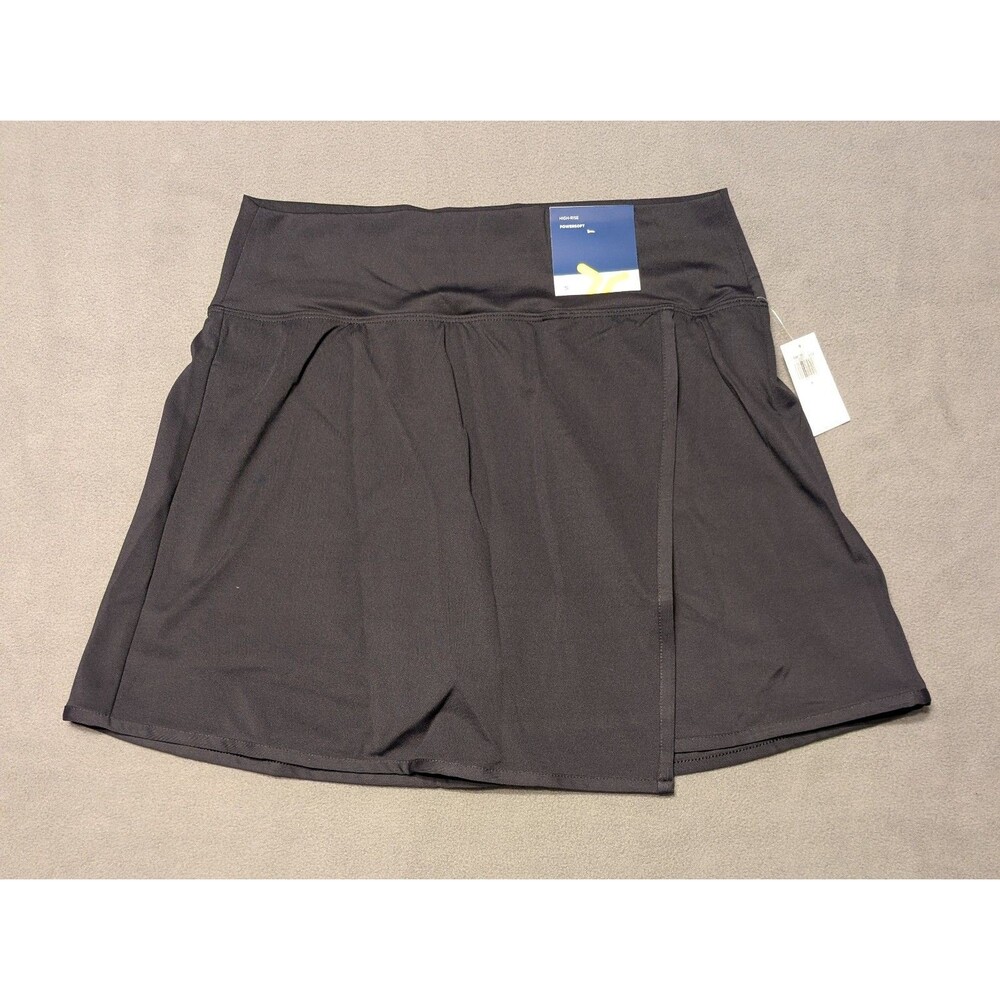 NWT Old Navy PowerSoft High Rise 2-in-1 Skort Women's S Black Go-Dry Small Skirt